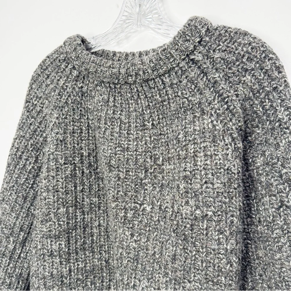 Vintage Dartmoor Jumpers Chunky Knit Gray 100% Wool Sweater Size XL - Picture 10 of 13